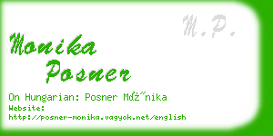 monika posner business card